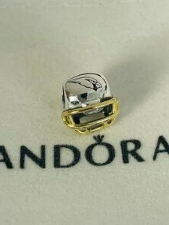 Pandora Arizona Cardinals Football Helmet Bead Charm Pendant - Picture 1 of 4
